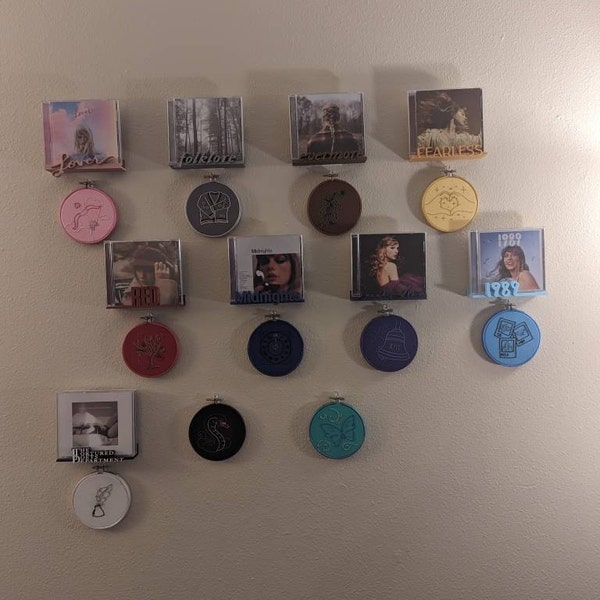 CD Wall Display for red Customized CD Wall Mount Etsy