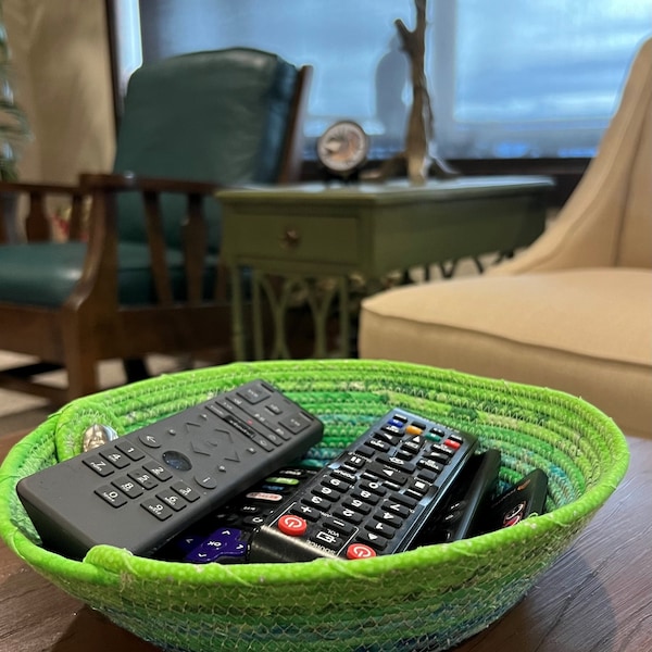 Handmade Fall/autumn Rope Bowl/basket - Etsy