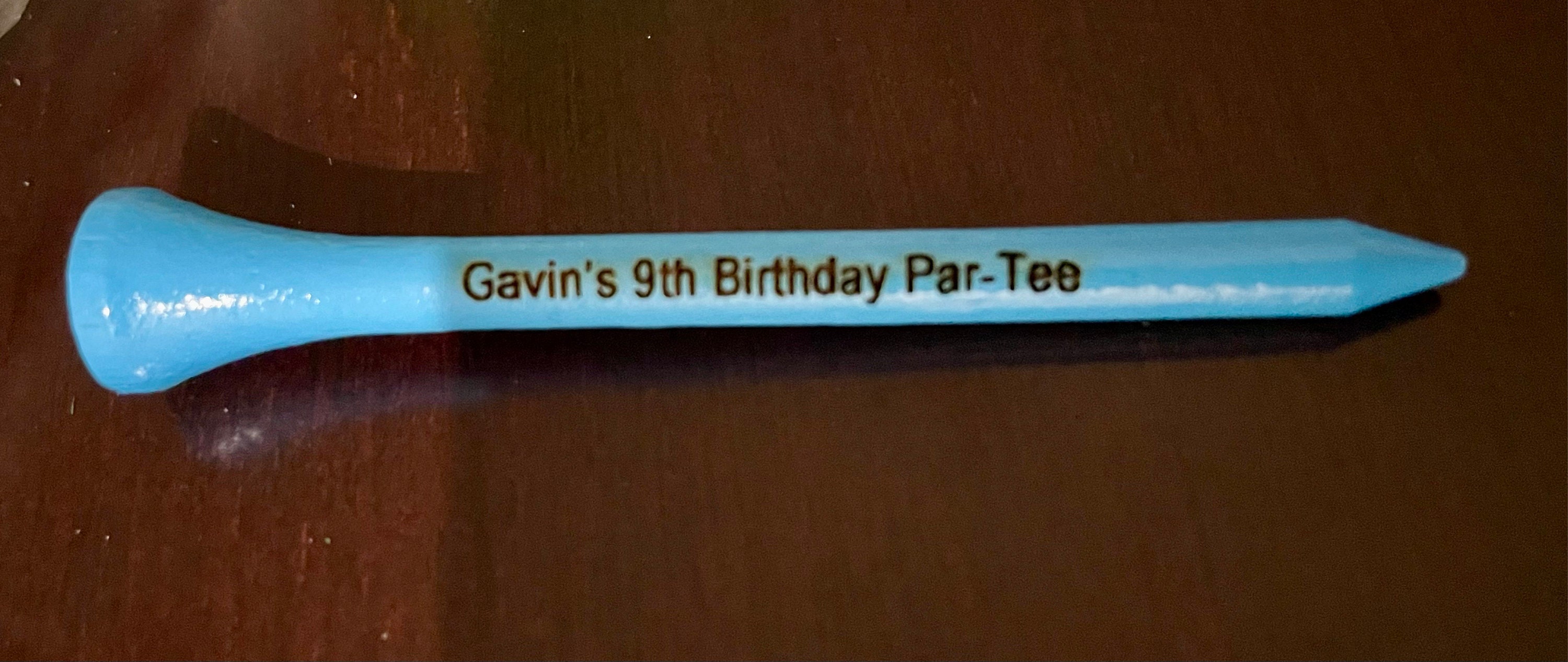 Set of 15 Personalized Golf Tees - Laser Engraved - 2.75 inch - Any Color