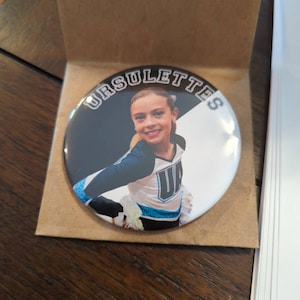 Sports Team Button, Personalized Pins for School Teams, Team Mom Dad ...