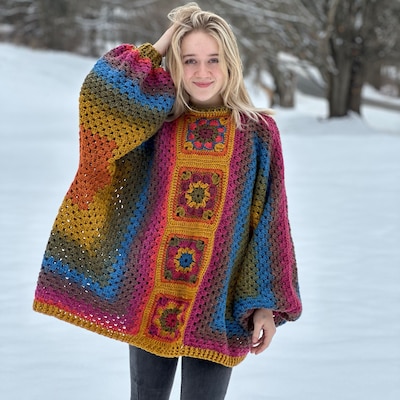 Autumn Vibes Oversized Crochet Jumper Pattern Featuring Beautiful ...