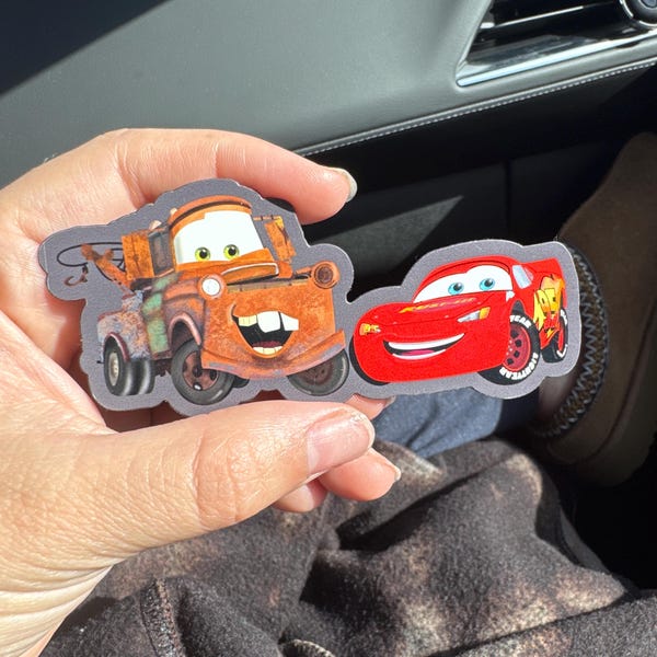 Disney Pixar Cars Sticker | Lightning Mcqueen Ka-chow Clear Sticker ...