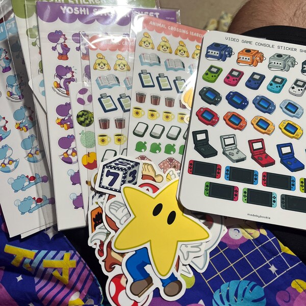 Video Game Console Sticker Sheets | Planner Stickers | Sticker Sheets ...