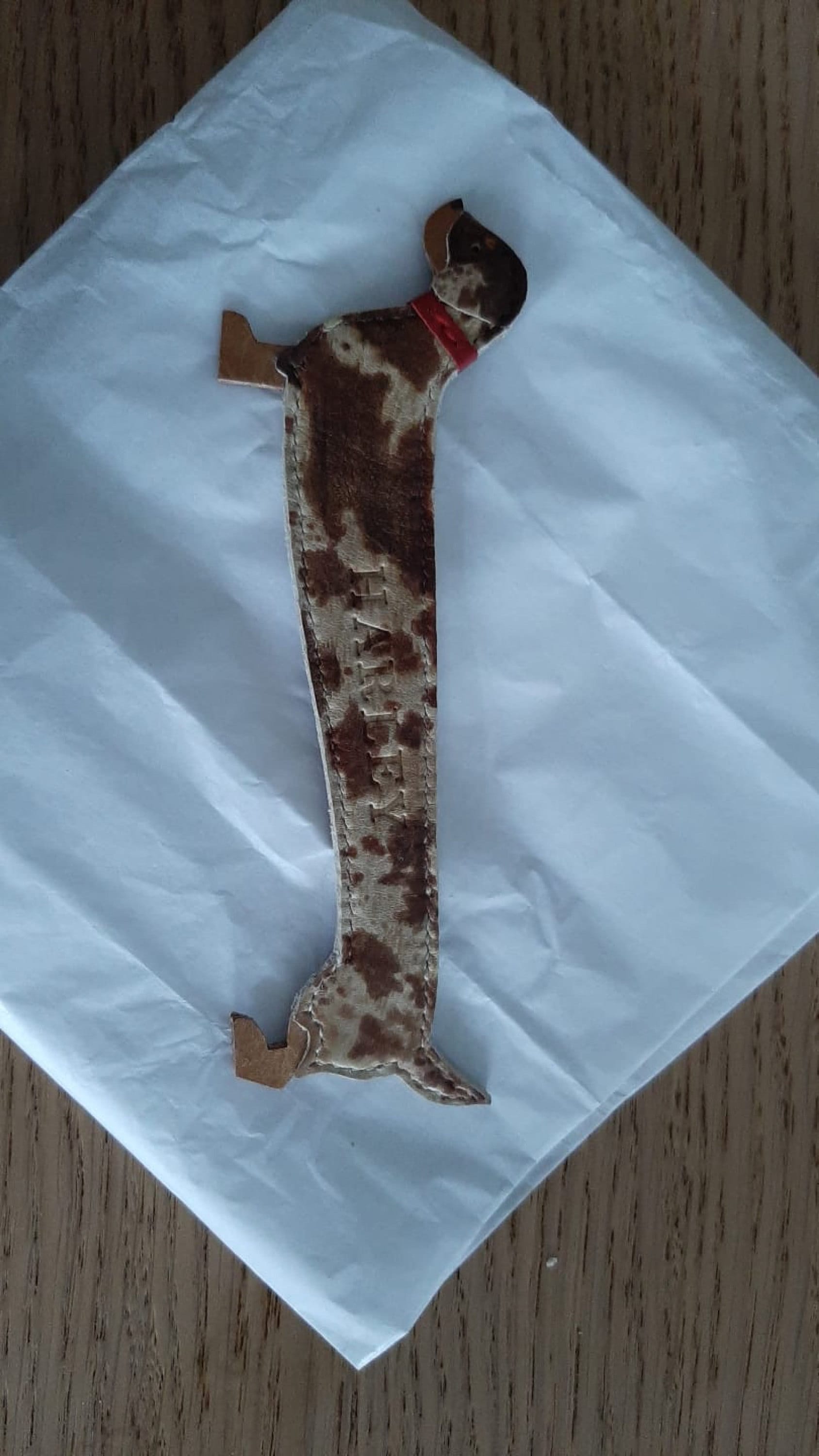 Sausage Dog Bookmark, Custom Leather Bookmark, Miniature Dachshund Gift, Christmas gift,Dog Bookmark, Dapple Dachshund Bookmark, Doxie