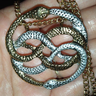 Auryn Necklace Pendant Gold & Silver inspired by the Neverending Story ...