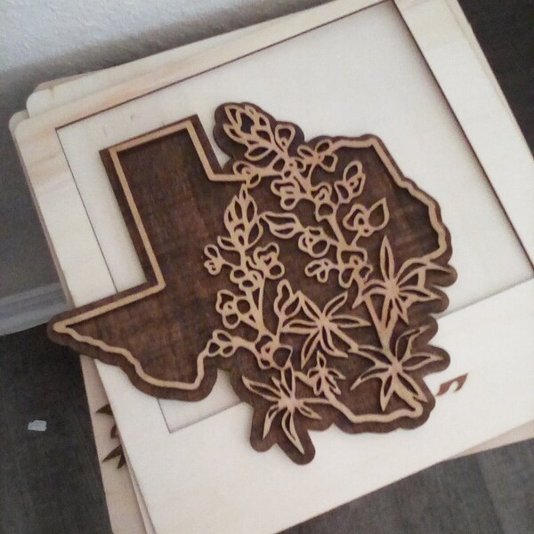 Texas Bluebonnet State Flower | Ornament | Sign | SVG Laser Cut File ...