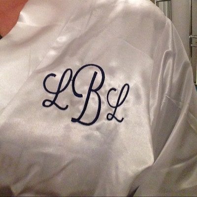 Bridal Robes, Personalized Mrs. Robe, Satin Bridal Robe, Bridal ...