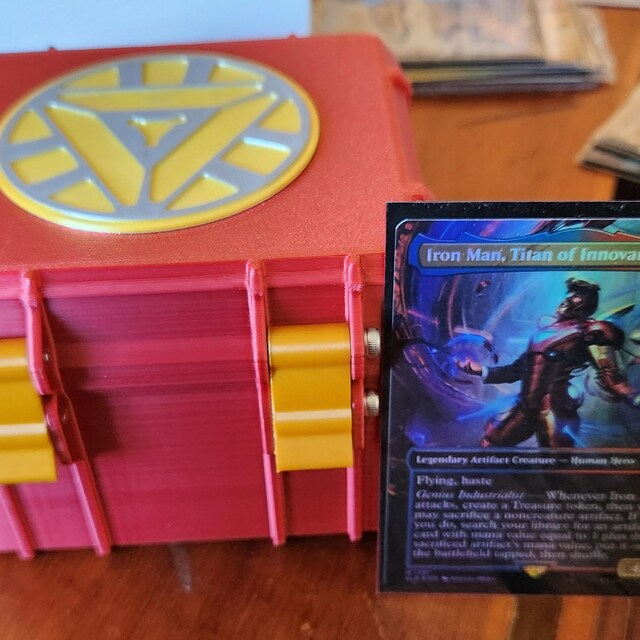 アイアンマン MTG デッキボックス – グローリアクター、統率者戦 EDH