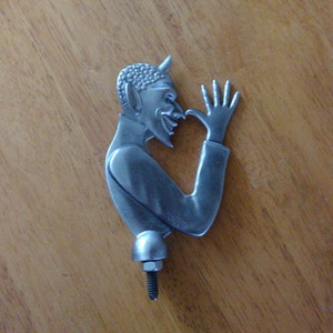 Devil Rat Rod thumbing His Nose at the World Car Hood - Etsy