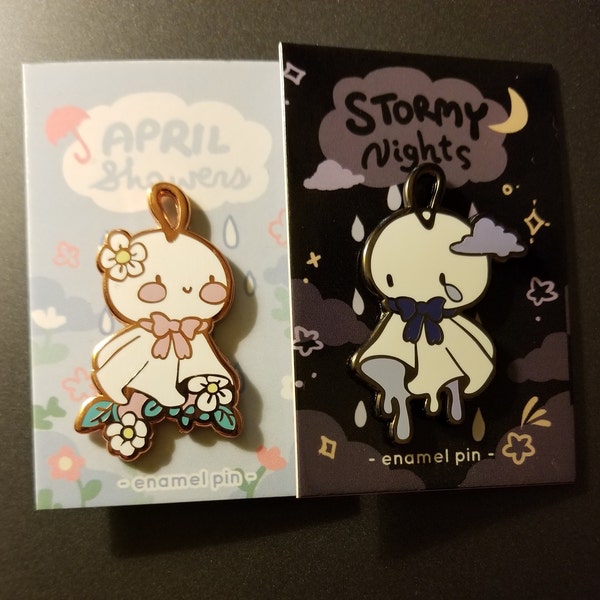 Teru Teru Bozu Large Hard Enamel Pin - Etsy