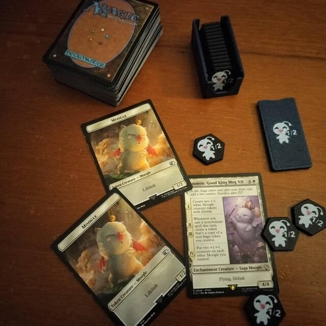 MTG Moogle Tokens: 1/2, 18x Tokens With Case - Etsy