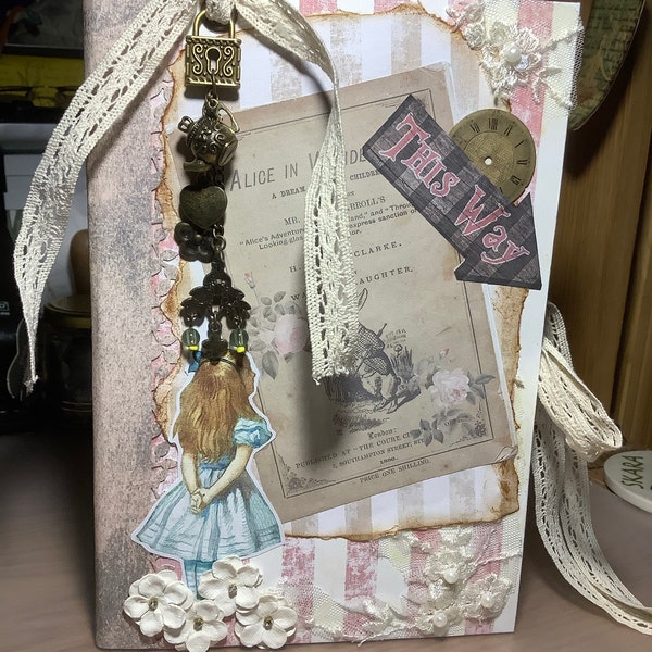 Alice in Wonderland, Junk Journal Kit, Shabby Chic, Pastel, My Porch ...