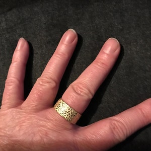 Rustic 14k Gold Mens Wedding Ring Tree Bark Organic Texture | Etsy