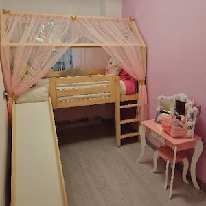 Letto con scivolo, letto a castello, letto Montessori, letto a ...