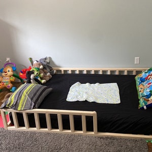 Toddler Bed Toddler Floor Bed Toddler Bedding Toddler Bed Etsy
