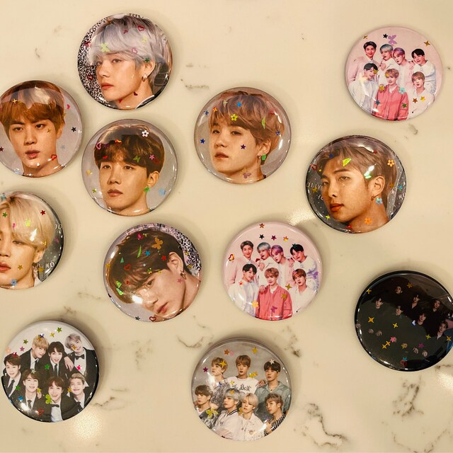 BTS Merch Kpop Pins - BTS Pins - Bangtan Boys Kpop Pinback Button