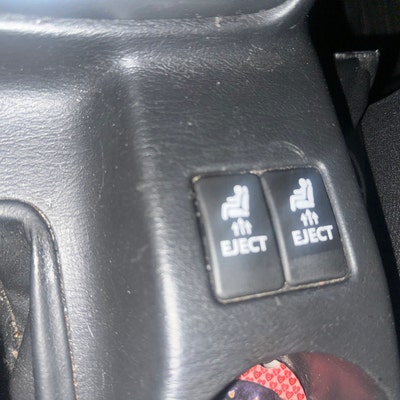 Eject Button Decal, Car Decal, Eject Passenger Button, Blank Button ...