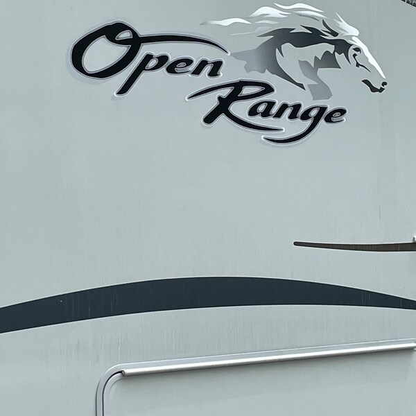 1 RV Trailer Camper Open Range Logo Decal Graphic-838 - Etsy