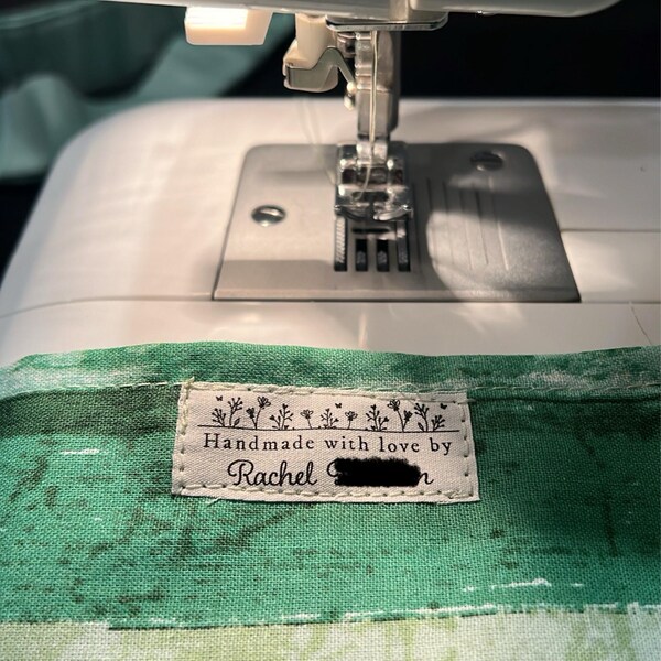 Fabric Sewing Labels, 40x Sew-on, or 16x,fold-over, Iron-on, Cotton, to ...