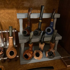 Solid Oak Pipe Display Stand - Etsy