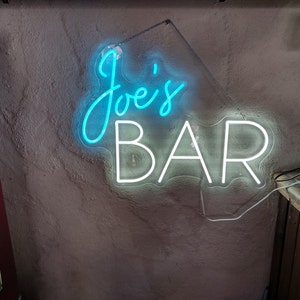 Personalized Home Bar Neon Sign Customized Home Bar Neon - Etsy