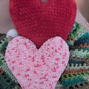 Big Sweet Heart Plush Valentine Crochet Pattern, Crochet Huggable