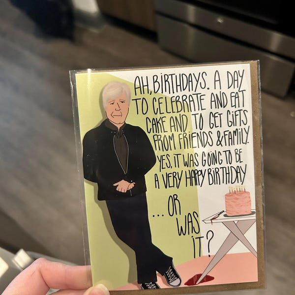 Keith Morrison Dateline Birthday Card, Birthday Card for True Crime ...