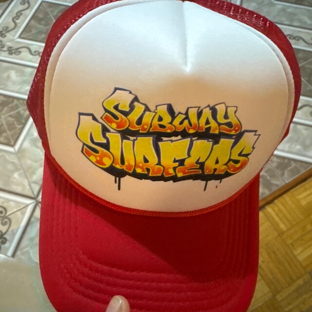 Red And White Trucker Hat Subway Summer Surfers Togo
