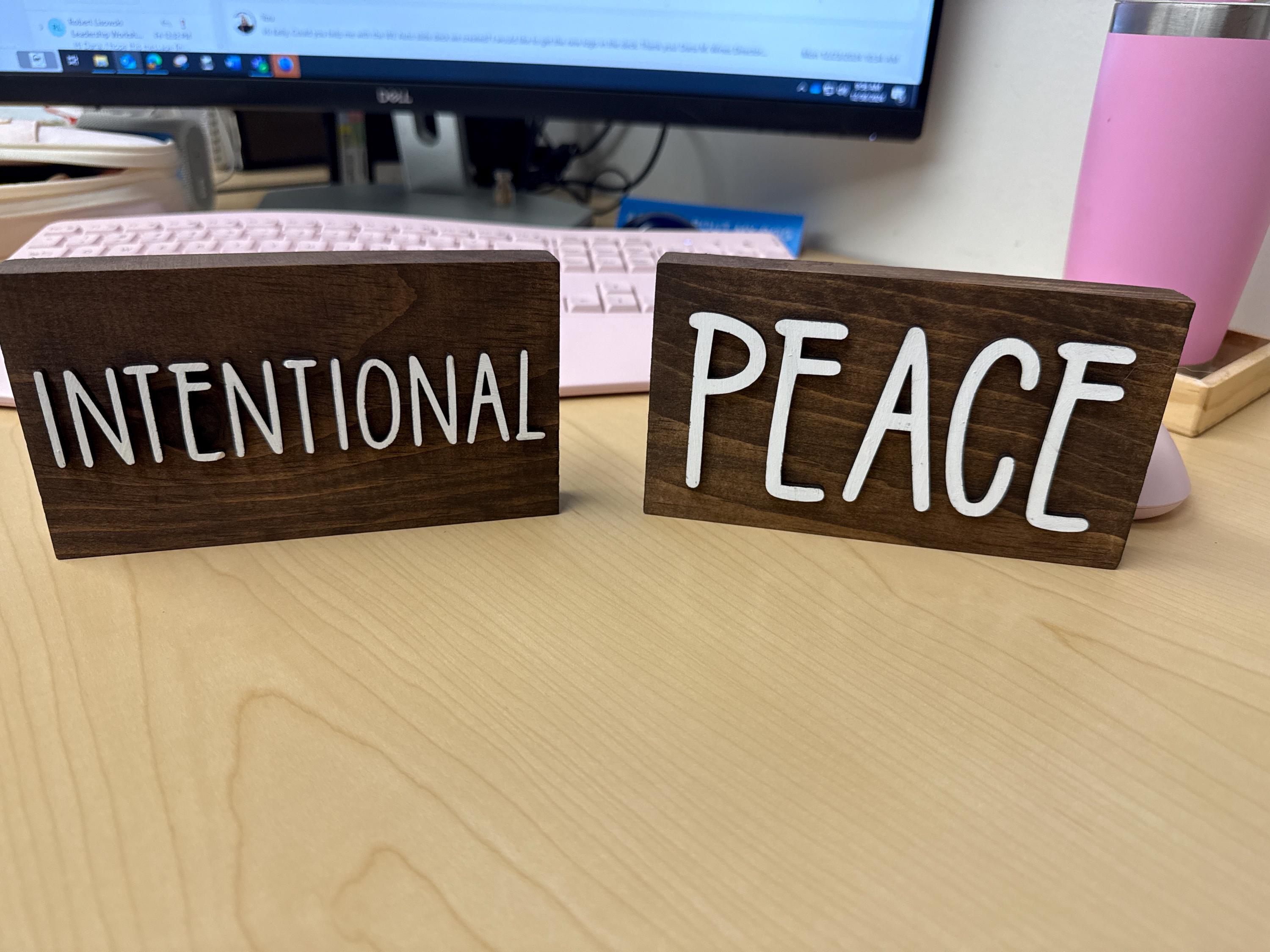 One Little Word Inspirational Wood Block, Word of the Year, Encouragement Gift, Shelf Sitter, Resolution, Inspiration, Life Motto, Goals