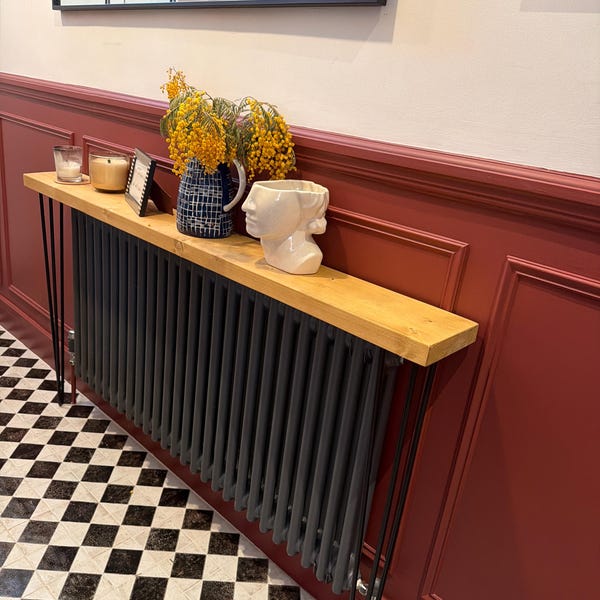 Radiator Console Table Shelf - Hairpin Legs - Low Price Chunky 38mm ...