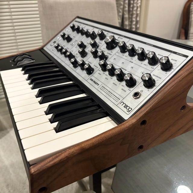 Walnut Side Panels for Moog Sub Phatty: Handcrafted