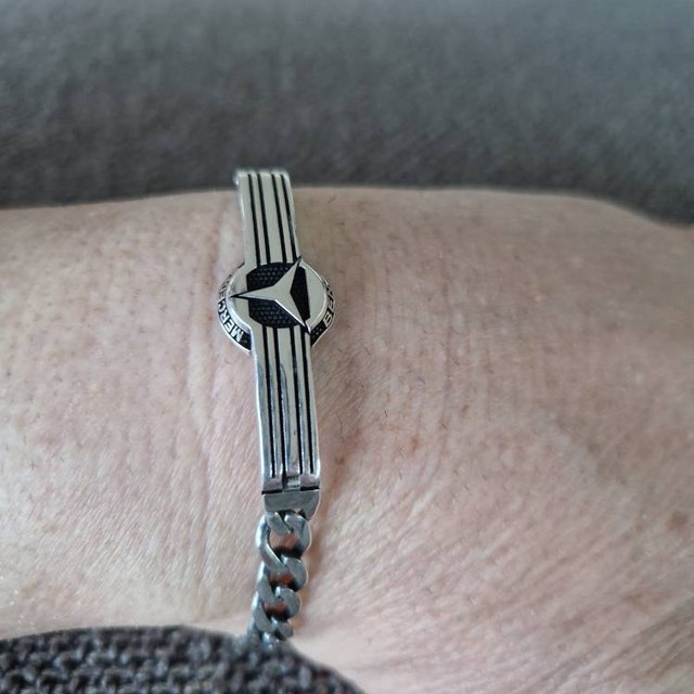Mercedes-Benz Armreif Kristall S ブレスレット Mercedes-benz Model 925 Sterling Silver Ring and Bracelet