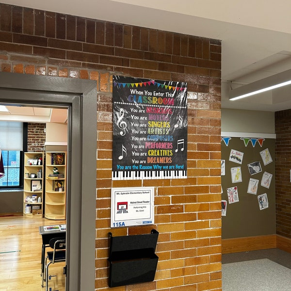 Music Classroom Rules Poster: Performing Arts Decor (digital Download ...