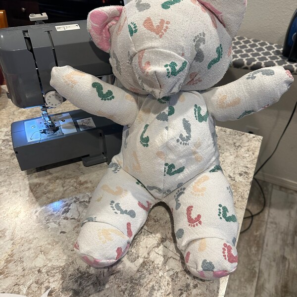 Plush Memory Teddy Bear Sewing Pattern & Tutorial | DIY How to Sew ...