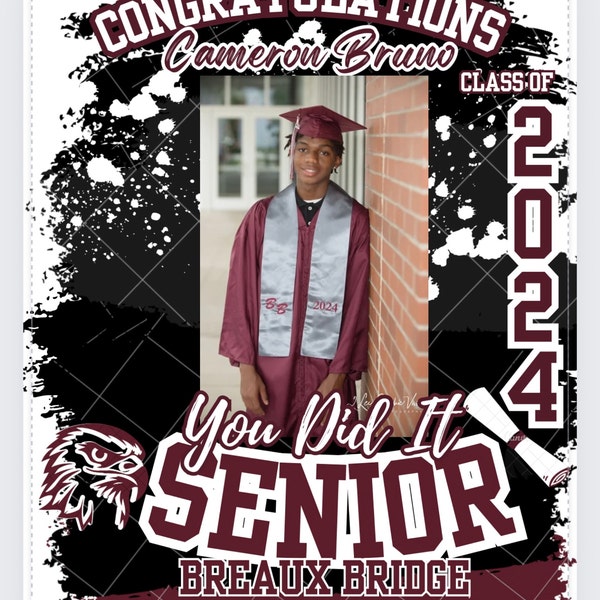 2024 Senior Grad Template - Etsy