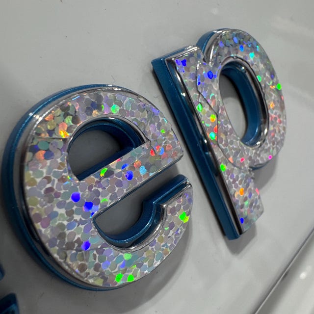 Holographic Sequins Jeep Emblem Sticker Decal, Wrangler JK