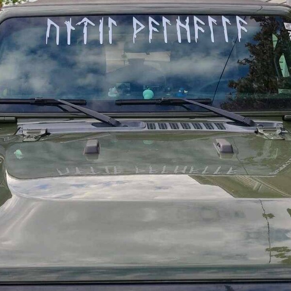 Until Valhalla in Norse Runes Vinyl Decal V2 - Viking Elder Futhark ...