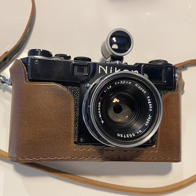 Nikon S S2 レンジファインダーカメラ用レザーハーフケース