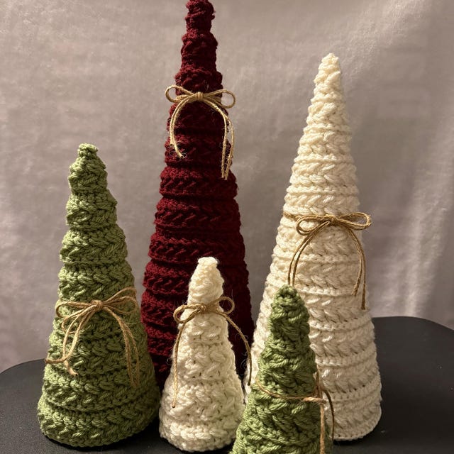 A customer's finished Wheat Stitch Tree Crochet Pattern + Video