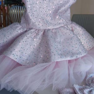 Cappuccino First Birthday Baby Dress, Flower Girl Dress, Princess Photoshoot, Prom Ball Gown, Toddler Baby Dress for Special Occasion