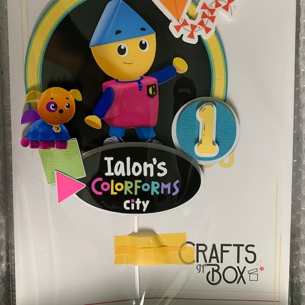 Colorforms City Cake Topper/colorforms City Party Decoration/ Kids ...