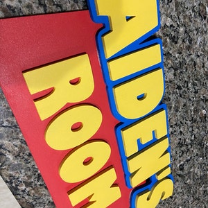 Toy Story Style Wooden Name Door / Wall Plaque / Sign - Etsy