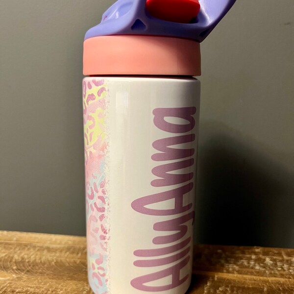 20 OZ Iridescent Leopard Sublimation Skinny Tumbler Design - Straight ...