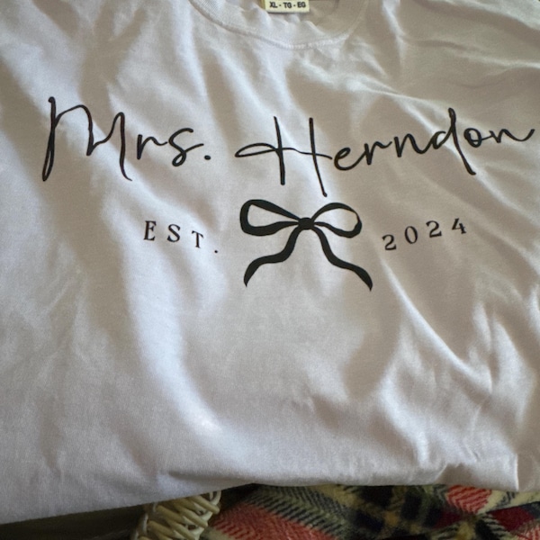 Custom Mrs Sweatshirt Comfort Colors Future Mrs Last Name Shirt Bride ...