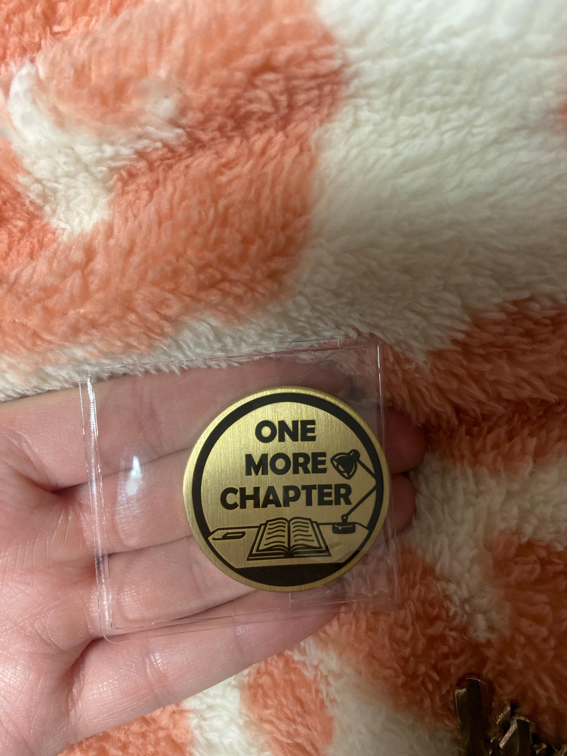 Flip Coin, One More Chapter vs. Go to Sleep, Decision Coin, Bookworm Gift, Christmas Gift