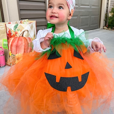 Adorable Tulle Pumpkin Costume Perfect for Babies and Toddlers ...