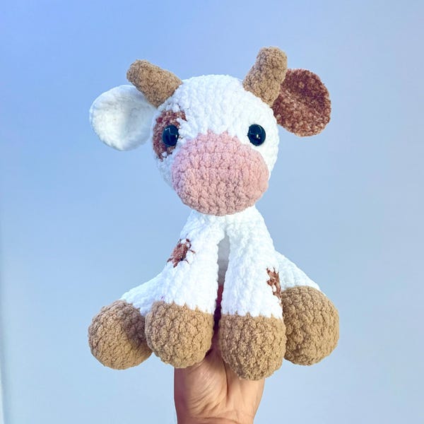 Sitting Cow Pattern Crochet Sitting Cow Pattern Bull Amigurumi Stuffed Animal Tutorial - Etsy