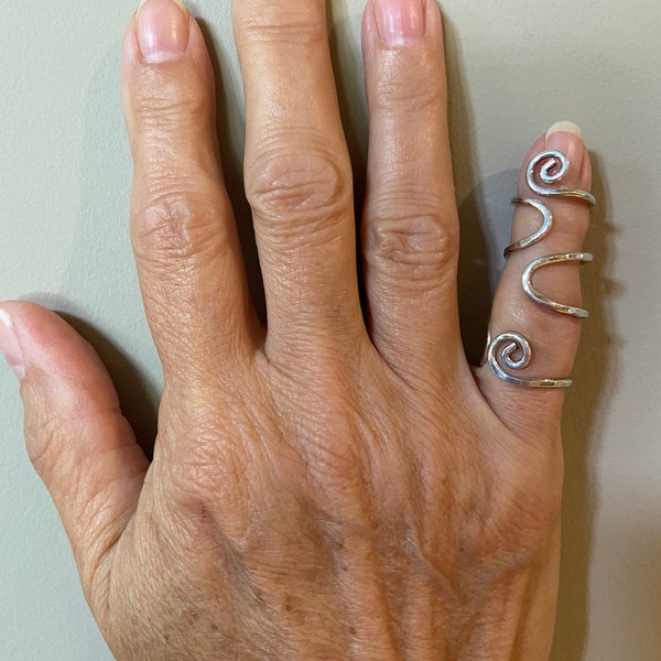 EDS Finger Splint Sterling Silver 925 for Both Joints Adjustable - Etsy