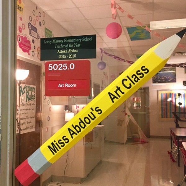 3 Foot Giant Pencil Wall Art, Classroom Decor. Includes up to 10 ...