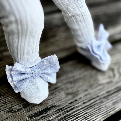 Gray Bow Baby Barefoot Sandals - Summer Comfort Chic